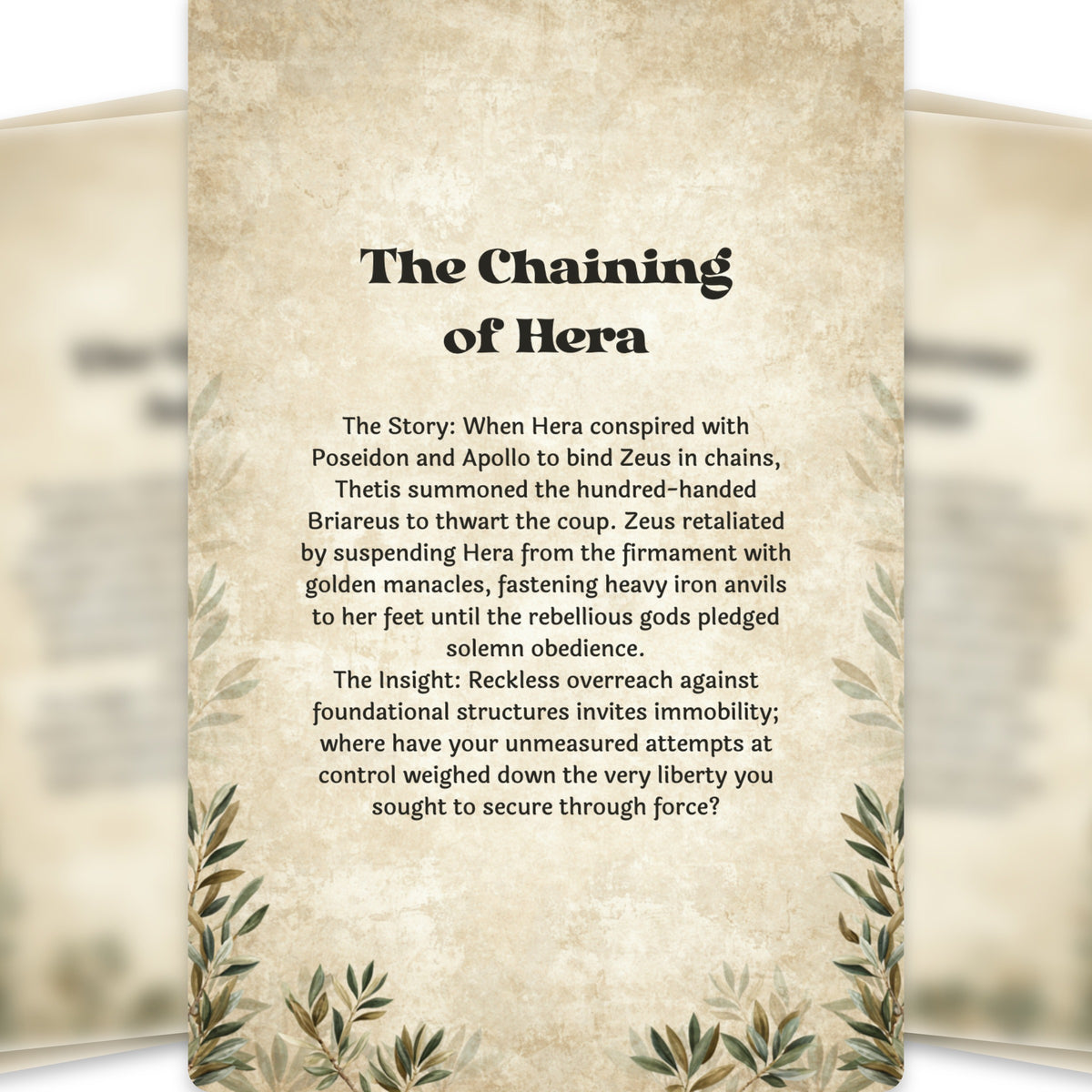 The Oracle of Olympus – Greek Gods and Goddesses Oracle Cards, 22-Card Mythology Deck — arrangement 11