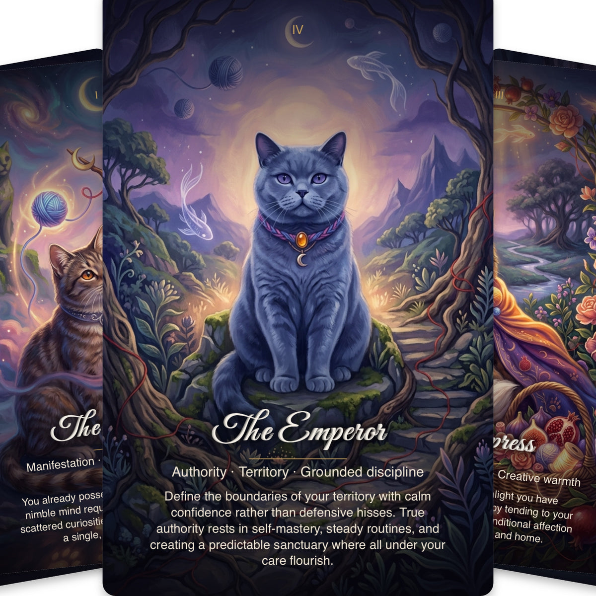 Karma Cats Tarot - 22 Card Major Arcana deck — arrangement 11