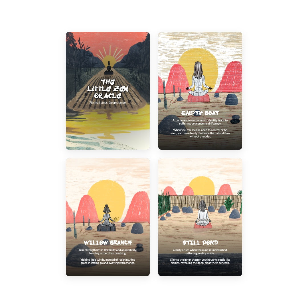 The Little Zen Oracle Deck - 78 small steps. Deep change.