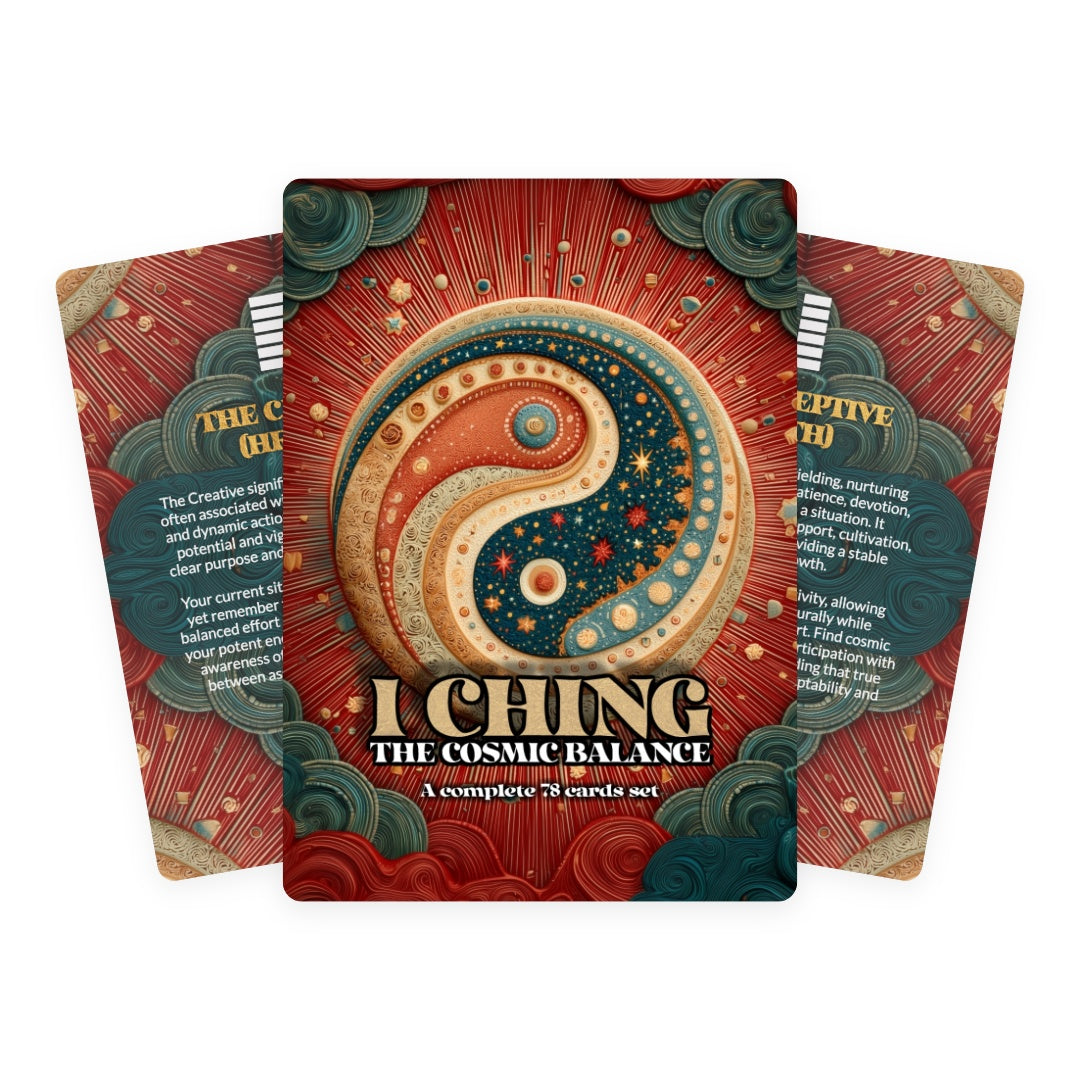 I Ching The Cosmic Balance - A complete 78 cards set