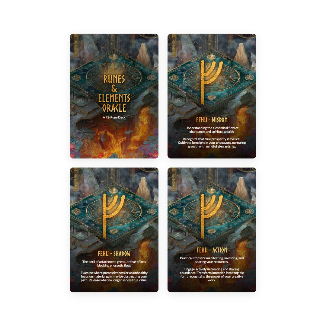 Oracle of Runes and Elements - 72 Cards
