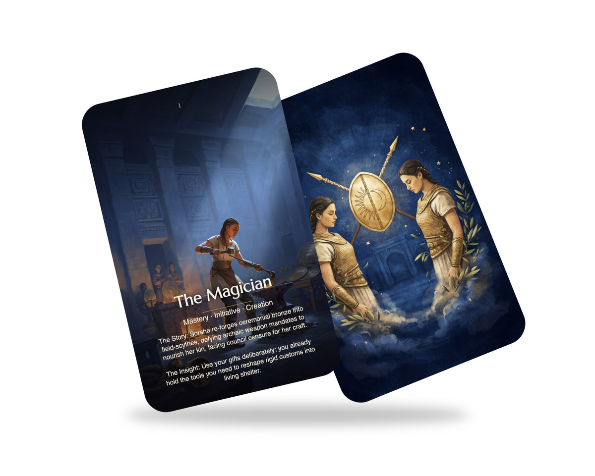 Rebel Amazons Tarot — arrangement 9