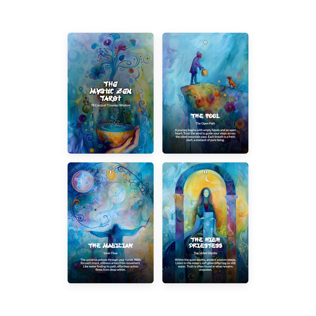 The mystic Zen Tarot - 78 Cards of Timeless wisdom