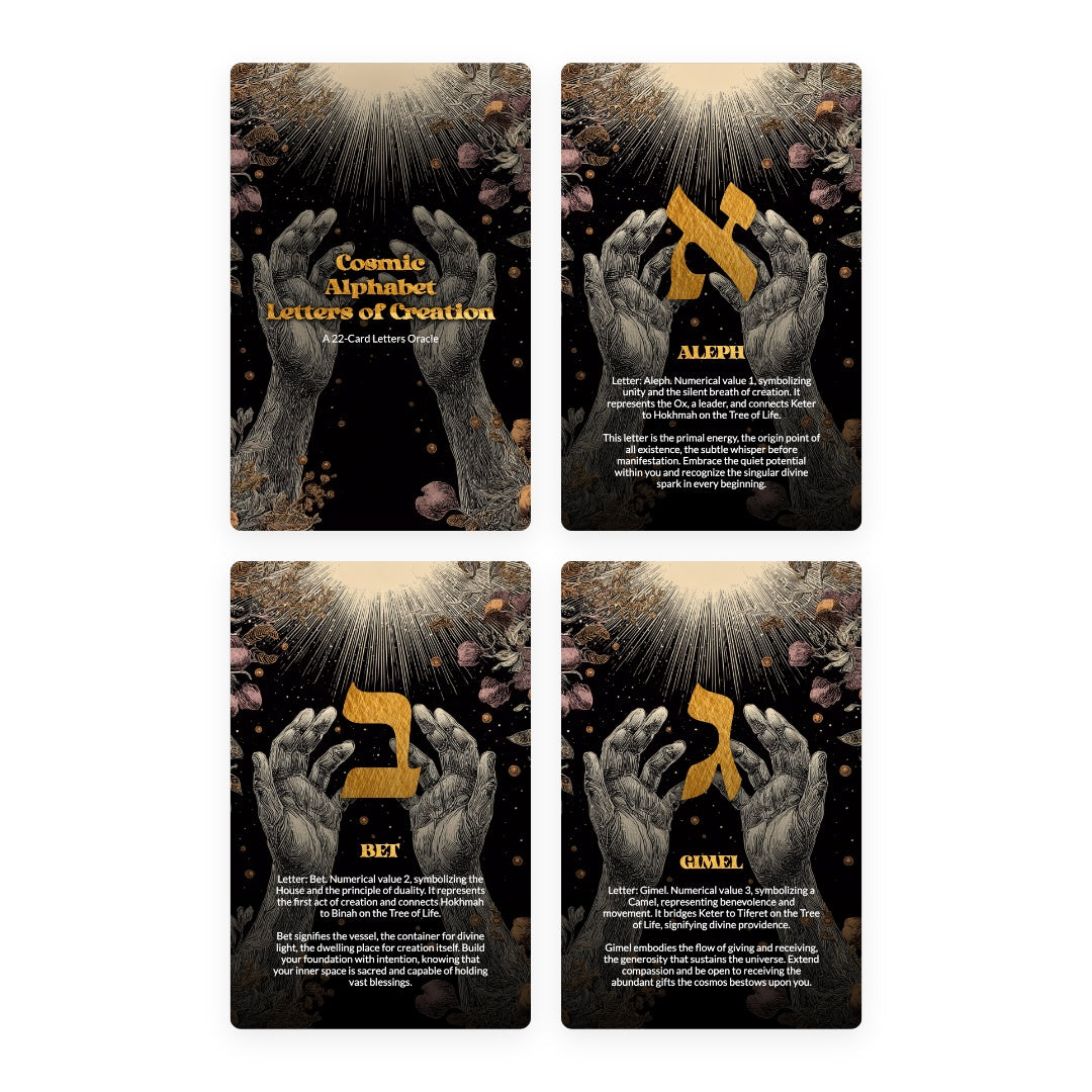 Cosmic Alphabet: Letters of Creation