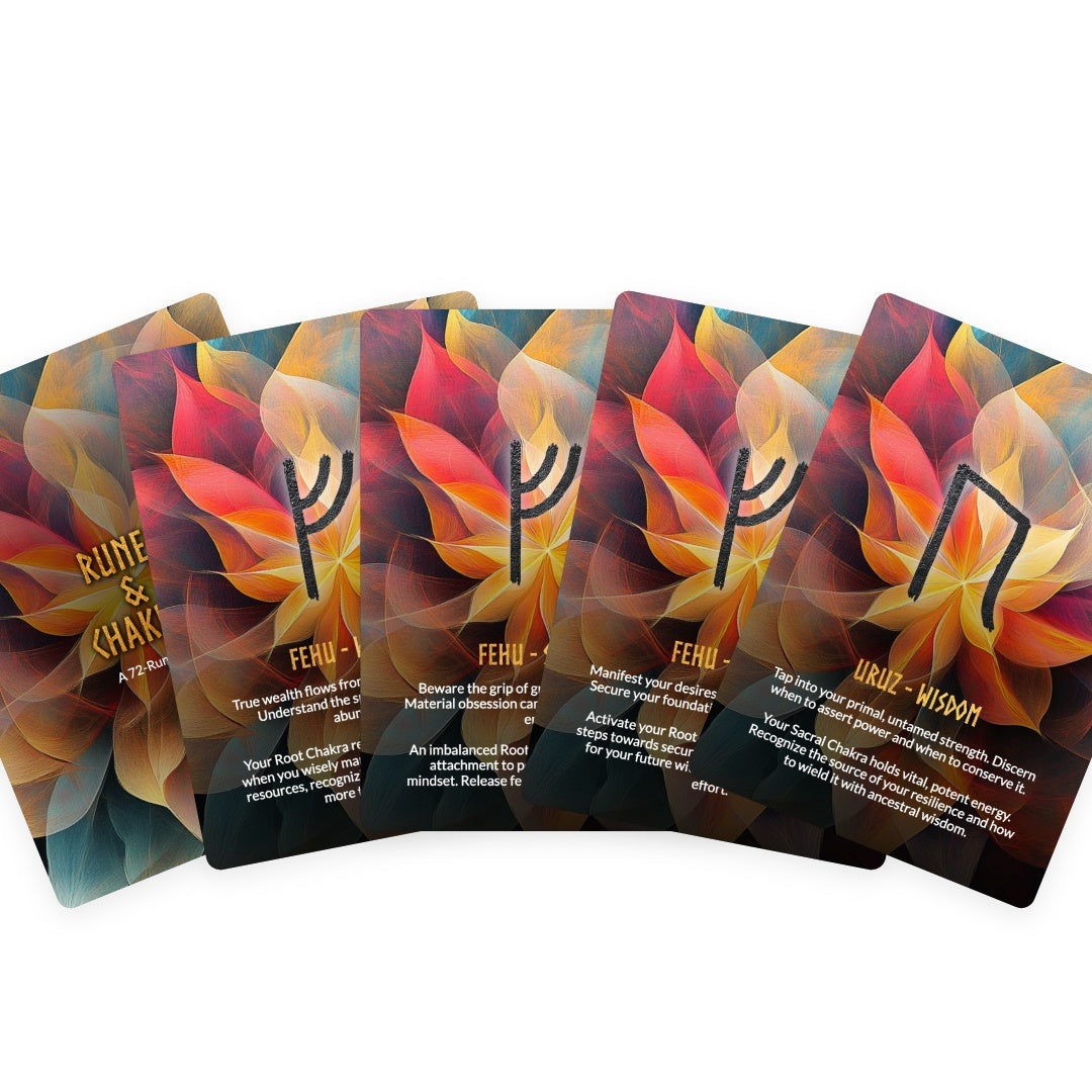 Sacred Rune Chakra Journey - 72 Cards