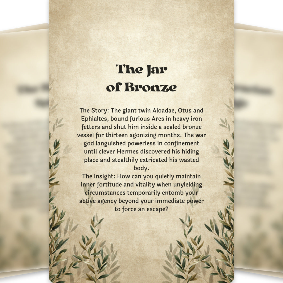 The Oracle of Ares – Greek God of War Oracle Cards, 22-Card Mythology Deck — arrangement 11