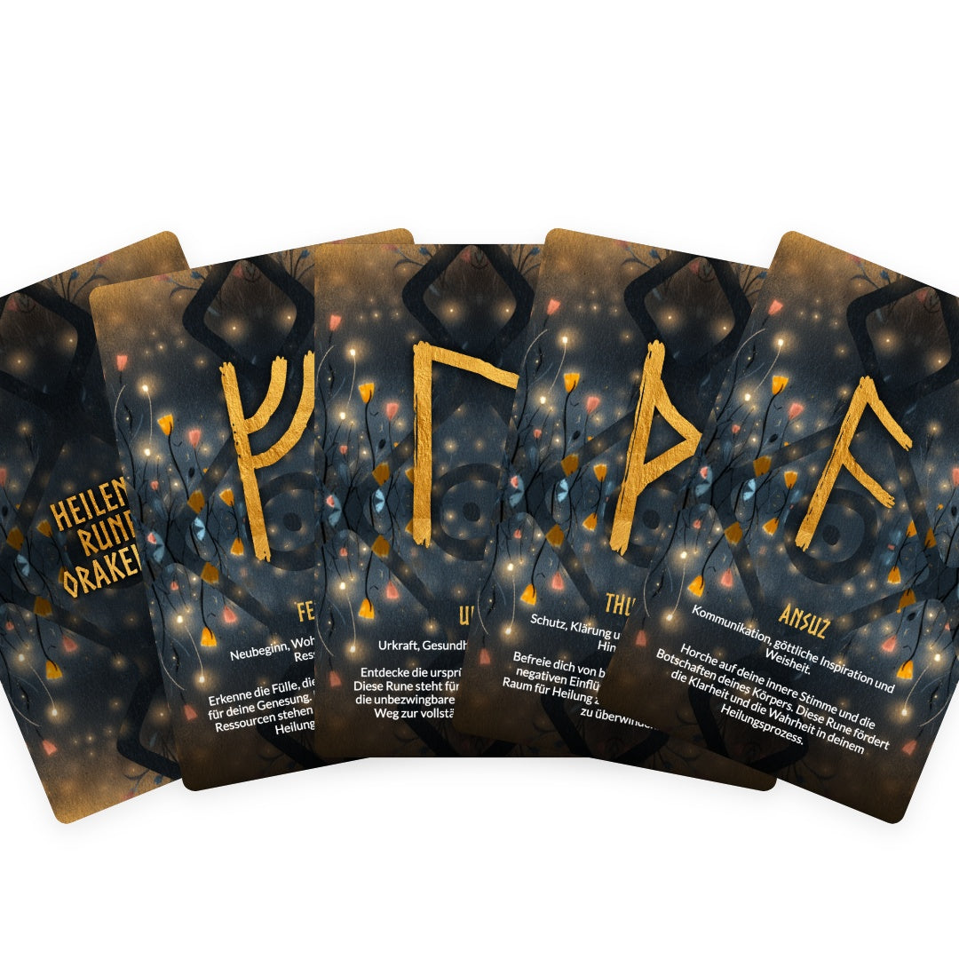 Heilende Runen-Orakeldeck