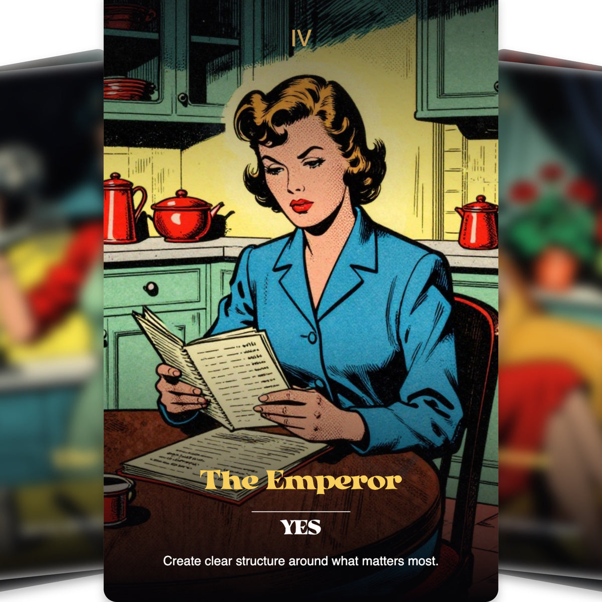 The Perfect Housewife Tarot — arrangement 11