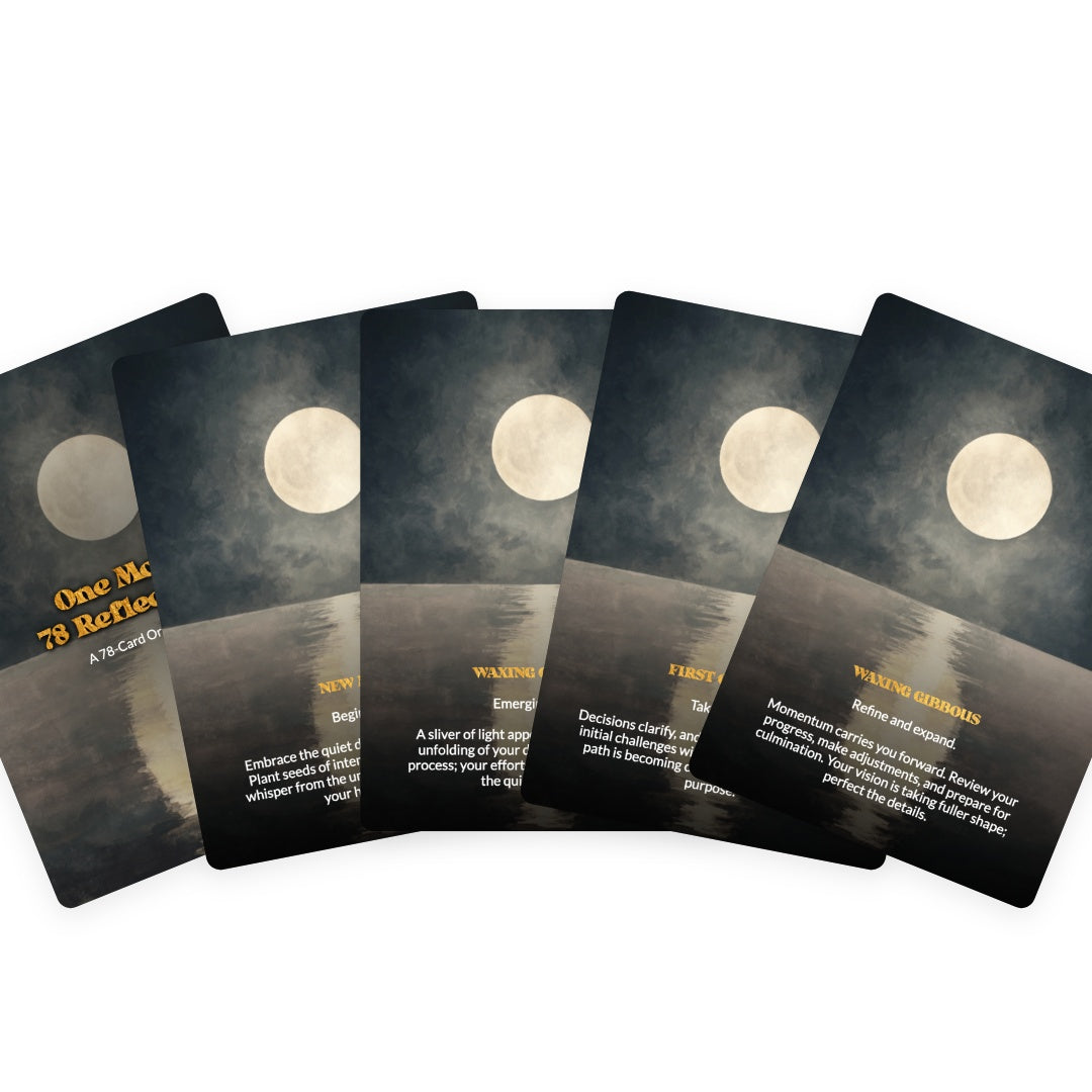 One Moon, 78 Reflections - Oracle Cards