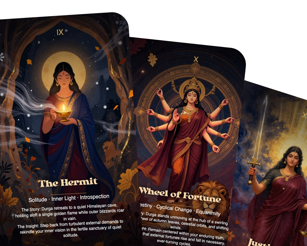 Durga The Courage of the Goddess Tarot — arrangement 9