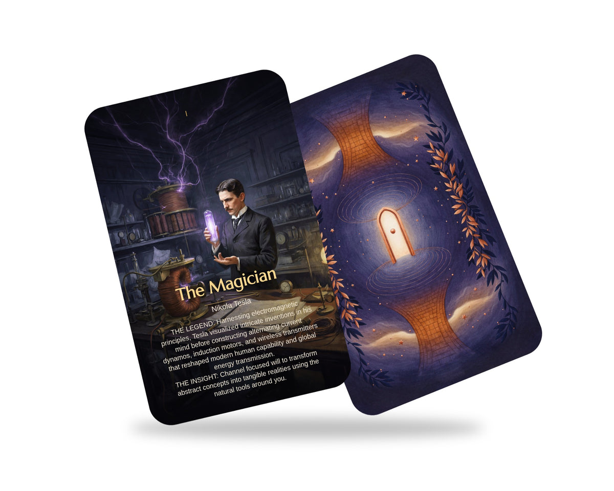 Science Legends Tarot — arrangement 9