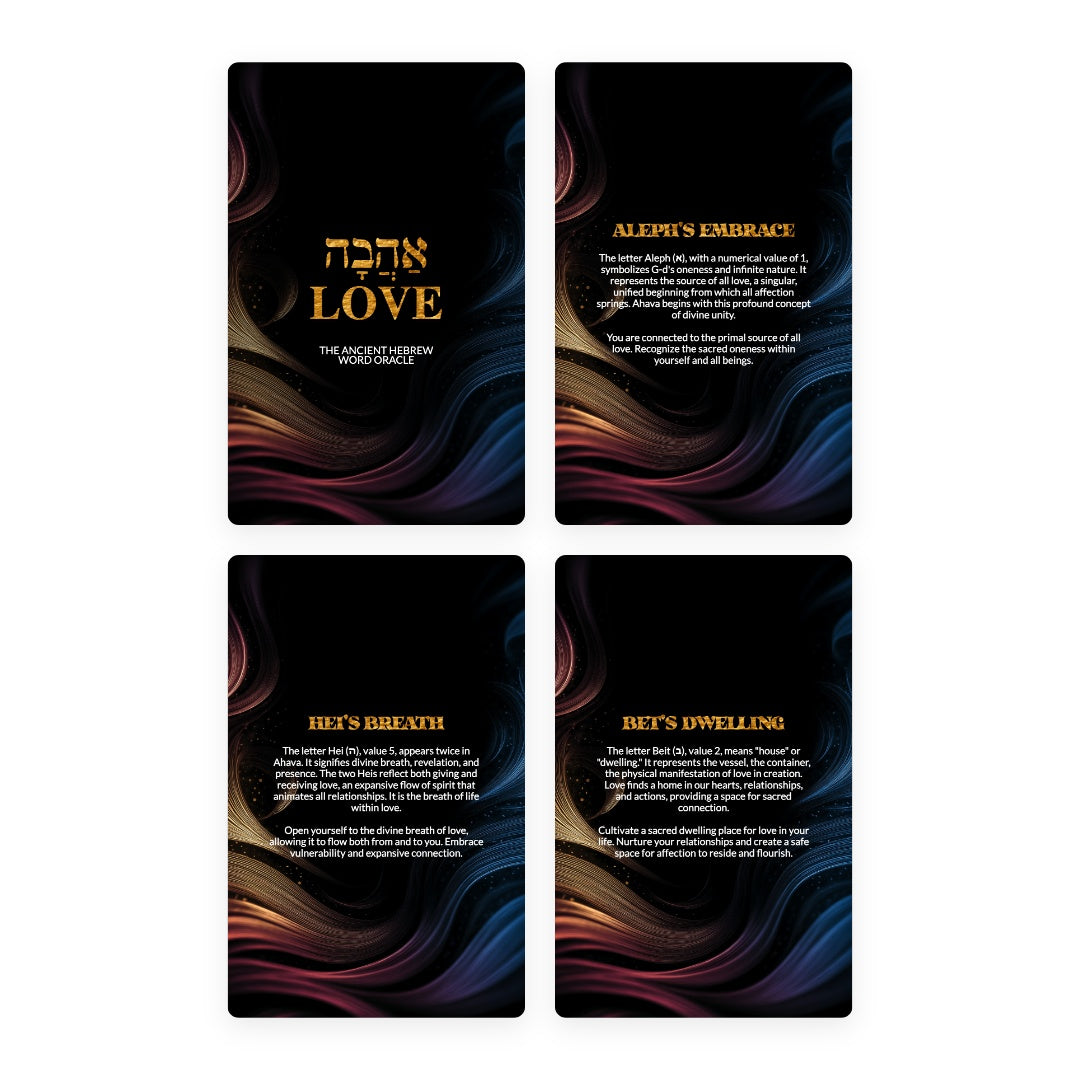 Ahava / Love - The Ancient Hebrew Word Oracle