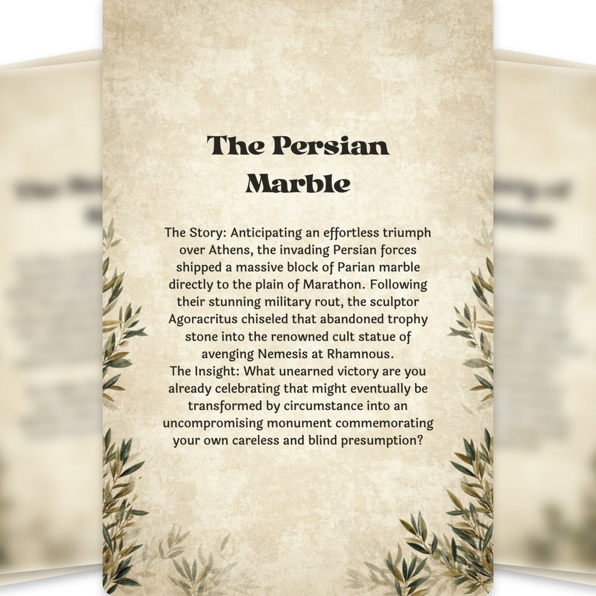 The Oracle of Nemesis – Greek Goddess of Retribution Oracle Cards, 22-Card Mythology Deck — arrangement 11