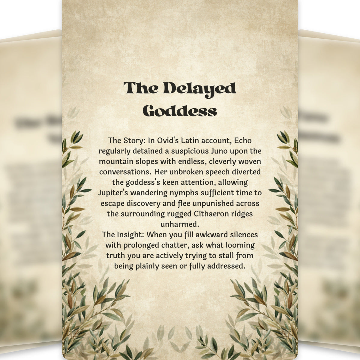 The Oracle of Echo – Mountain Nymph Oracle Cards, 22-Card Mythology Deck — arrangement 11