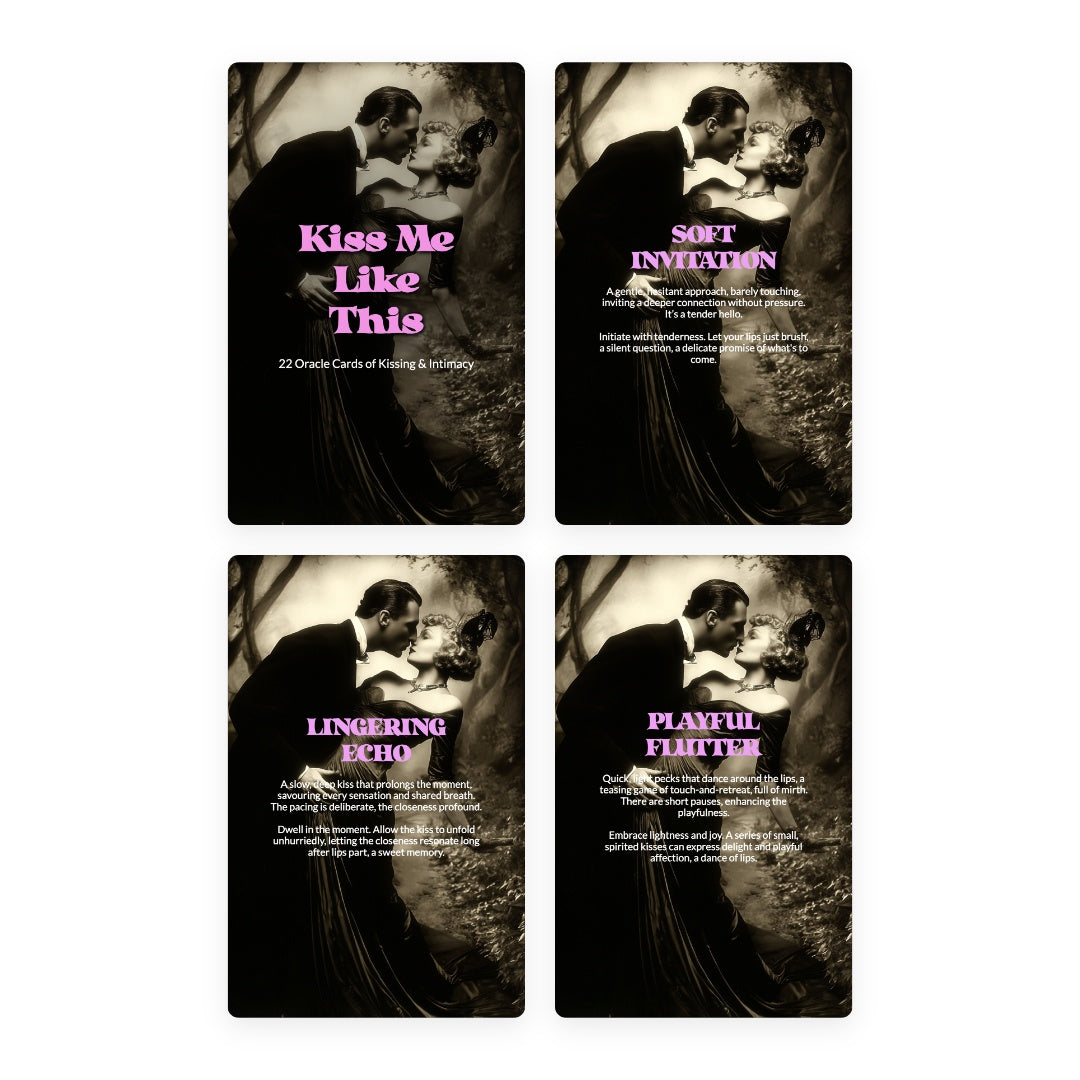 Kiss Me Like This - 22 Oracle Cards of Kissing & Intimacy