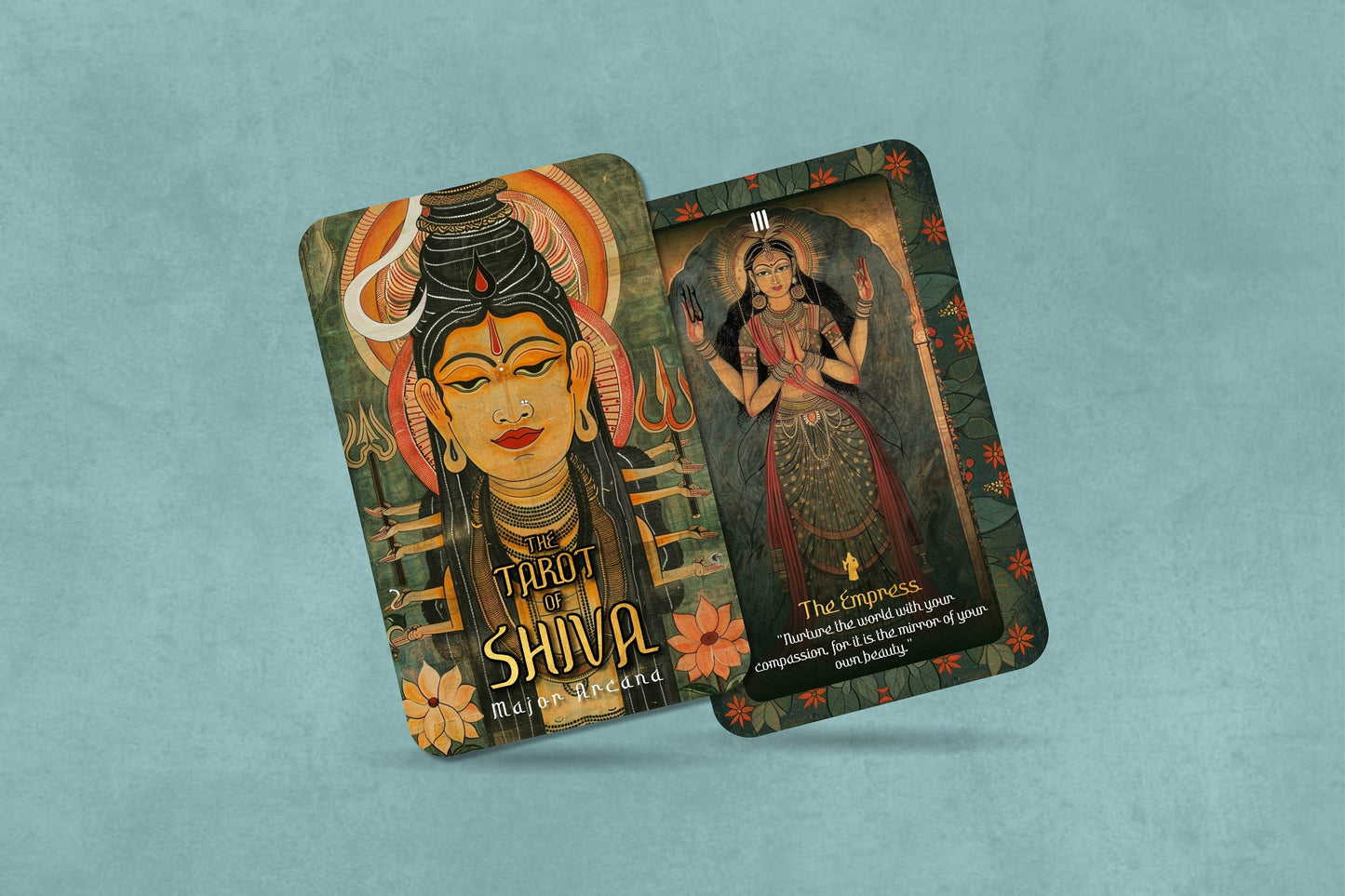 The Tarot of Shiva - Major Arcana - Shiva Art - Tarot Deck - Fortune Telling - Divination tools - Tarot Gift - Illustrated Cards