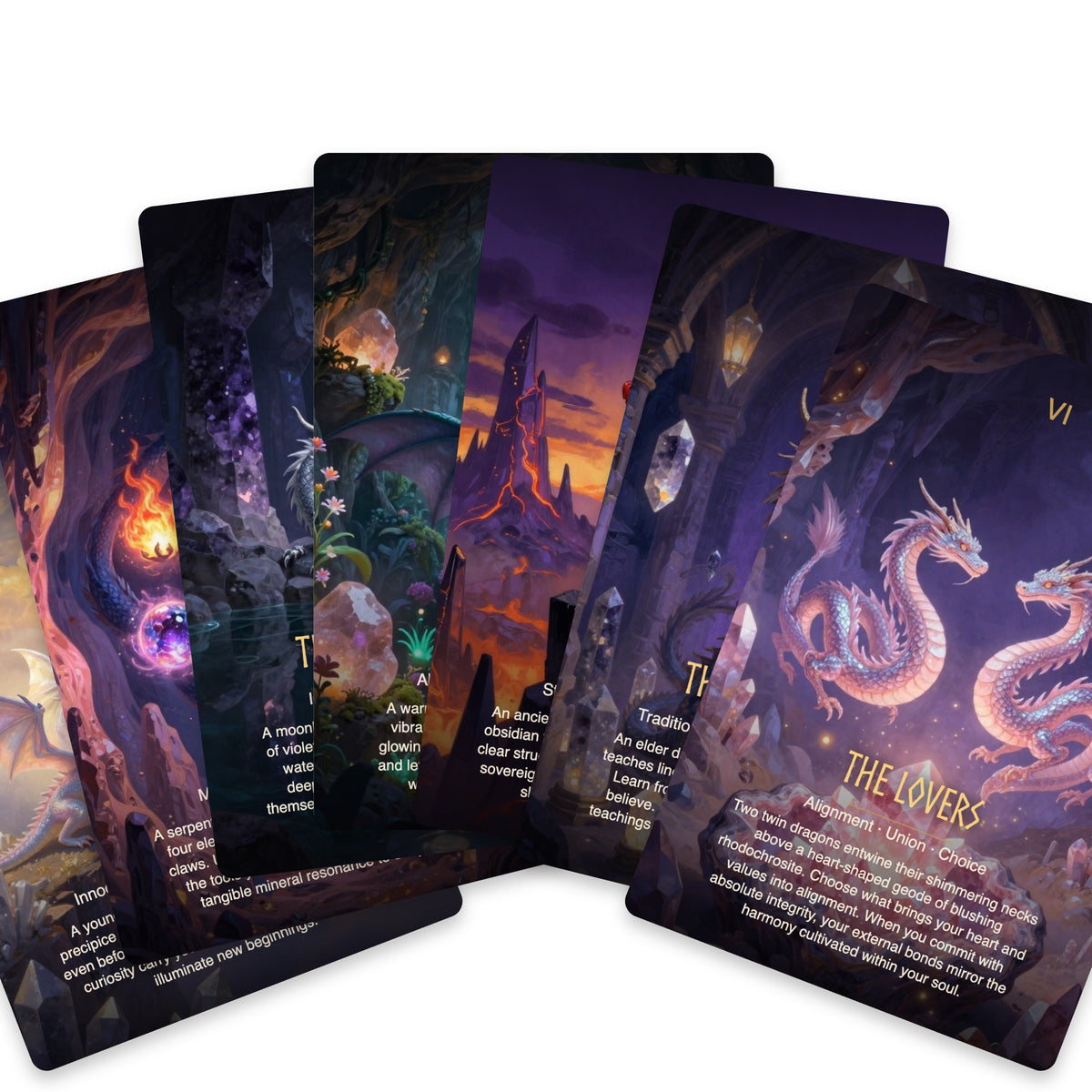 The Crystal Dragon Tarot - 78 Cards