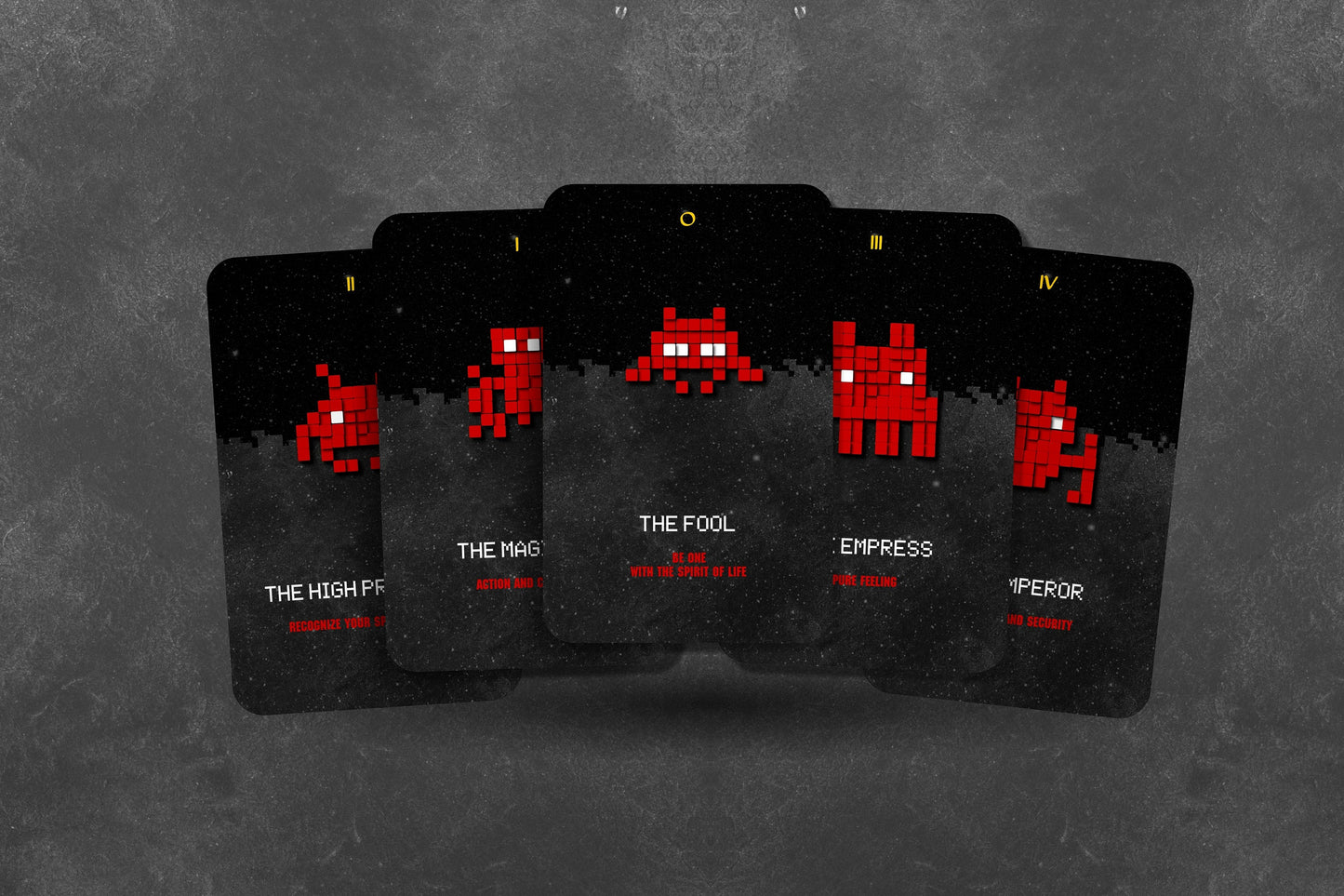 Invaders Tarot - Video game Tarot - Major Arcana