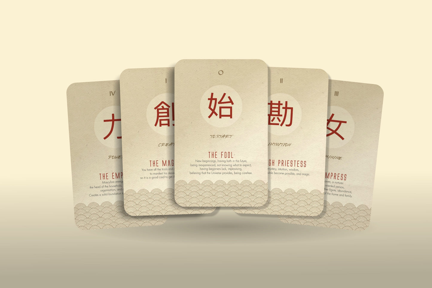 Nagai Tarot - Kanji Tarot - Major Arcana - Kanji oracle