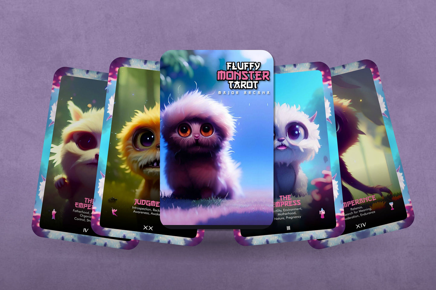 Fluffy Monster Tarot - Major Arcana