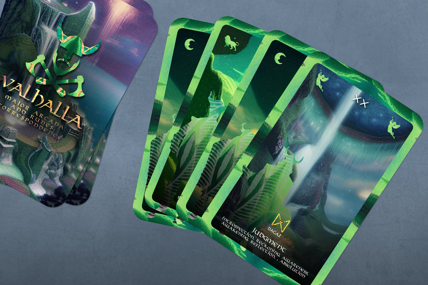 Valhalla - Major arcana and Runes Correspondence - Nordic Cards