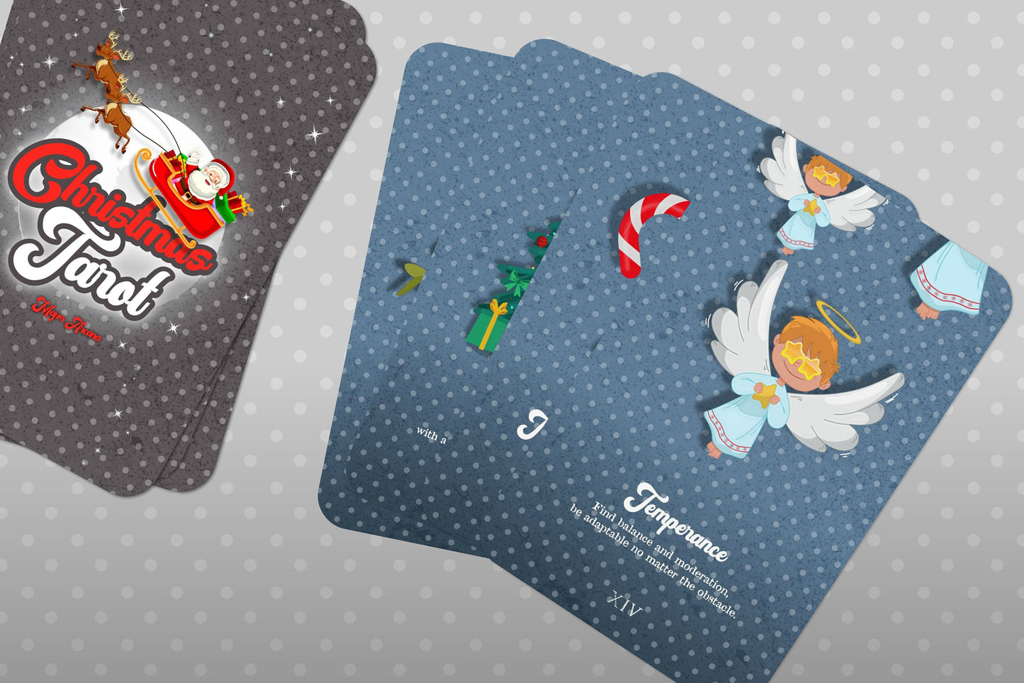 Christmas Tarot - Major Arcana - most beloved symbols and characters.