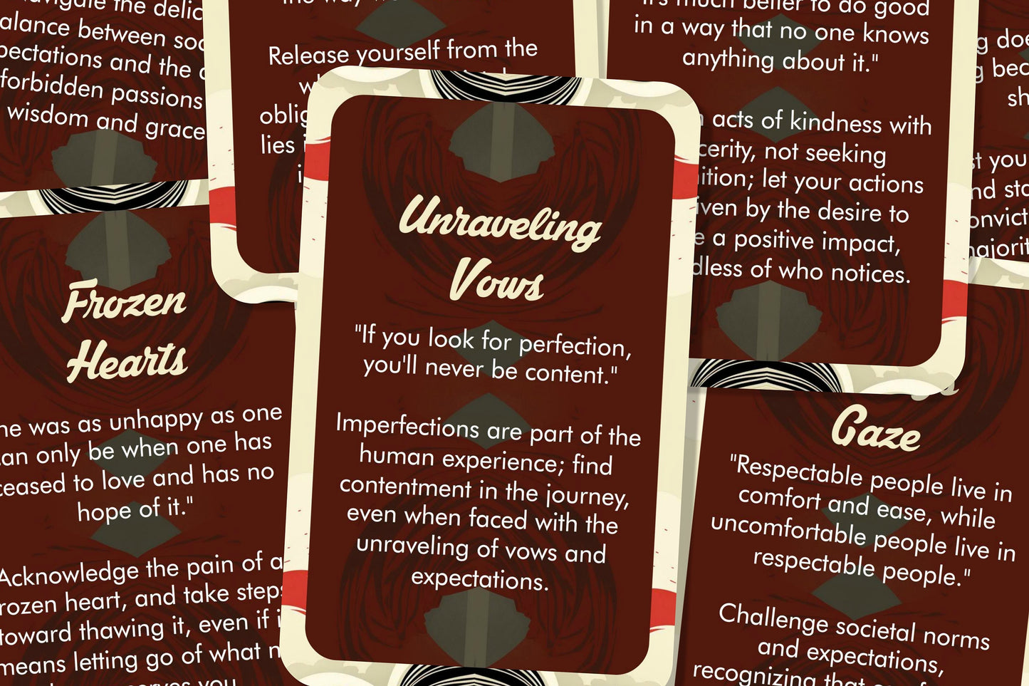 Anna Karenina Oracle Cards - A Journey Through Tolstoy's World - Divination tools - Oracle cards