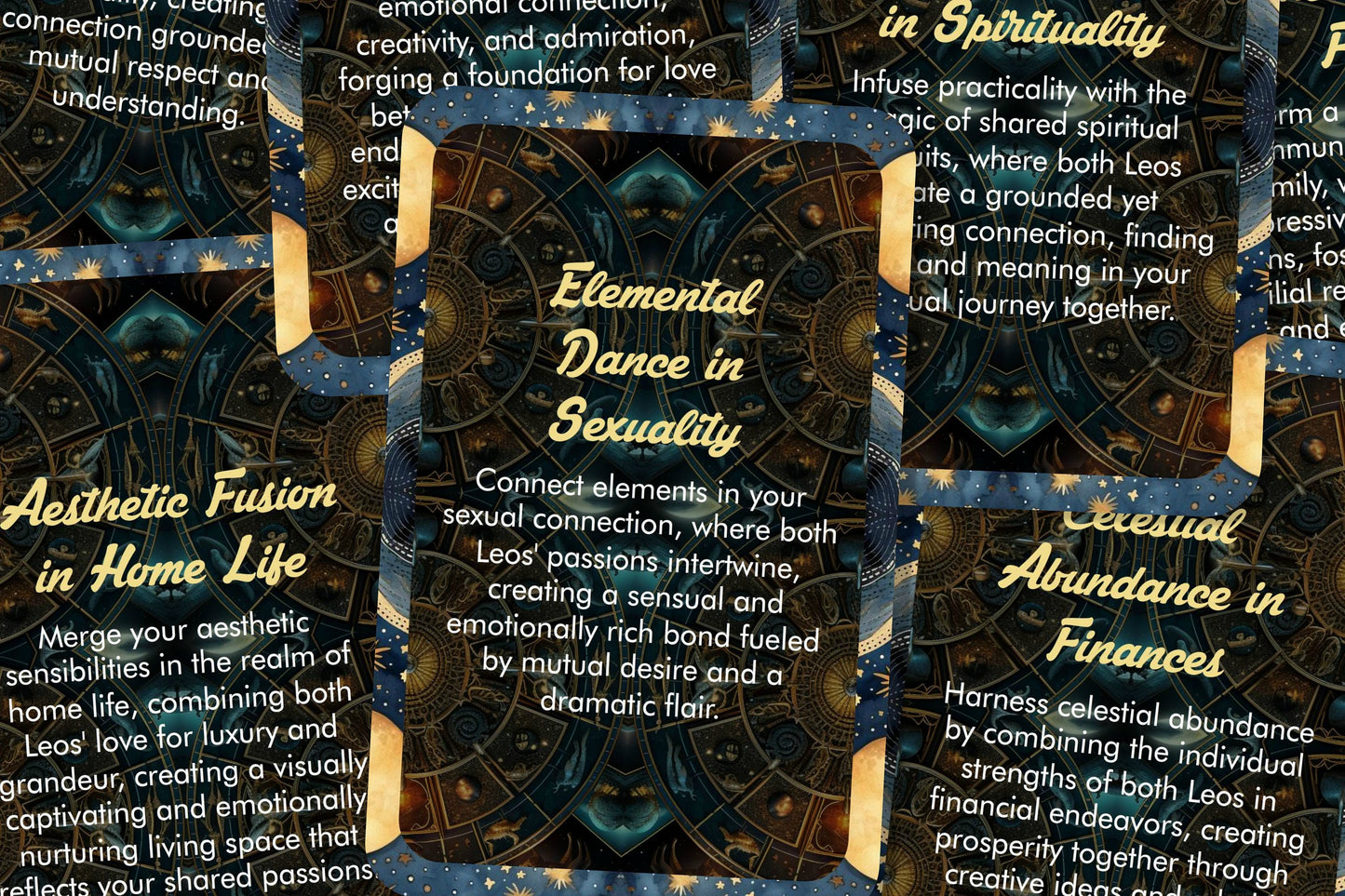 Leo and Leo - Zodiac Compatibility - Divination tools - Oracle cards - Star Sign Compatibility - Horoscope Compatibility Cards