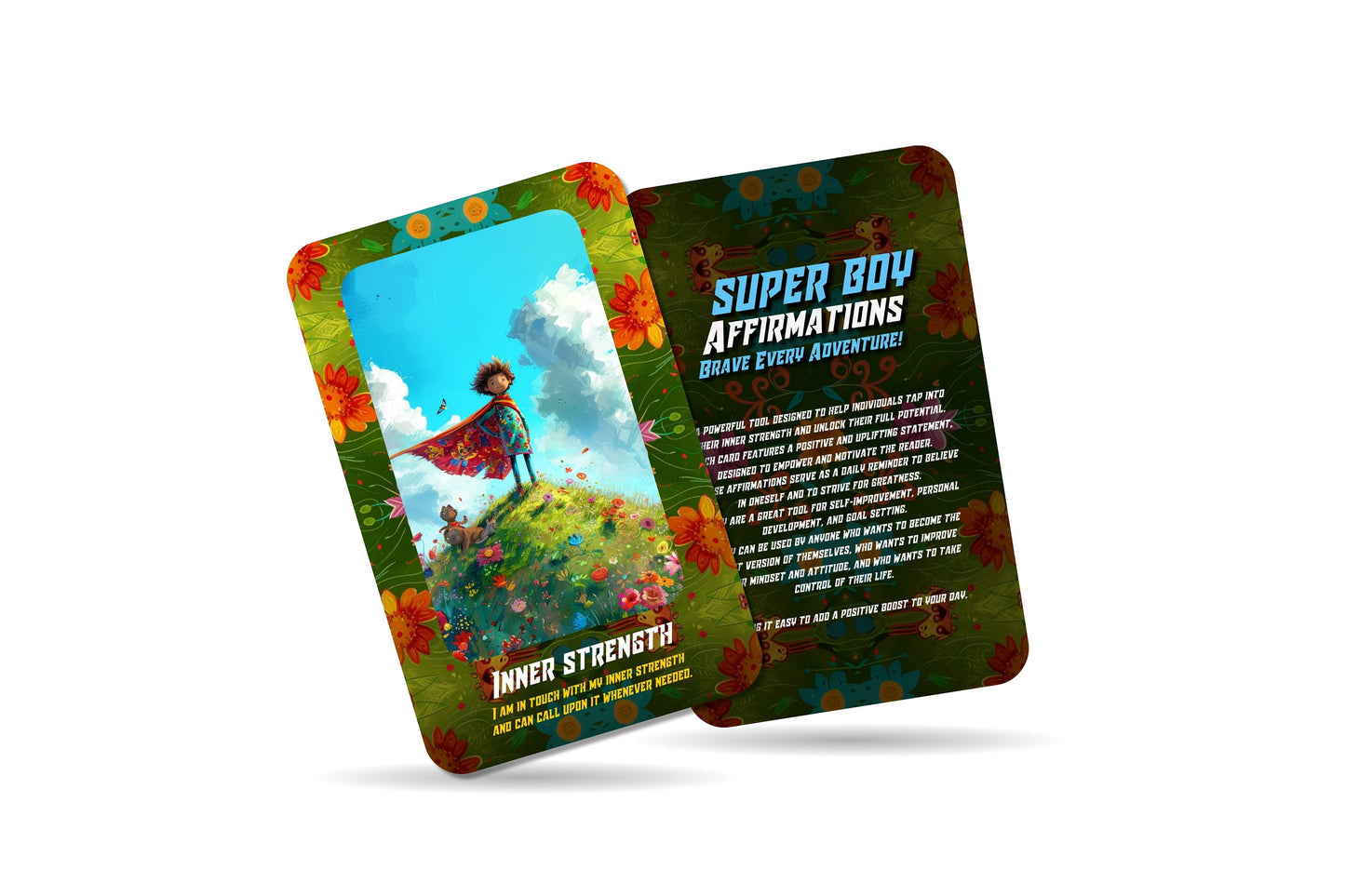 Super Boy Affirmations - Brave Every Adventure! Kids Affirmation Cards