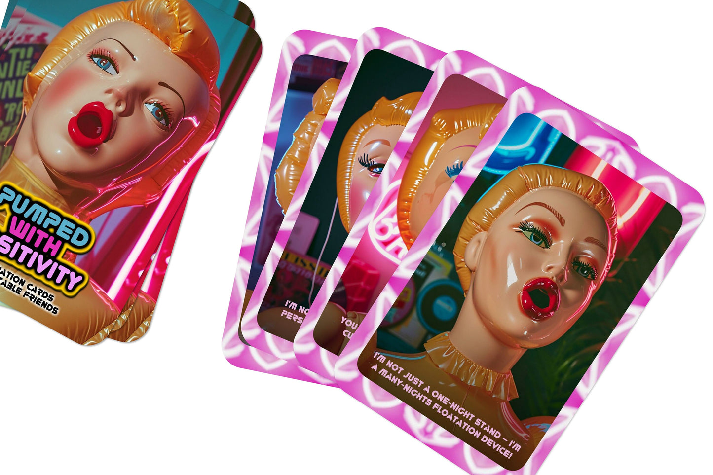 Pumped with Positivity - Affirmation Cards for Inflatable Friends - 22 Cards