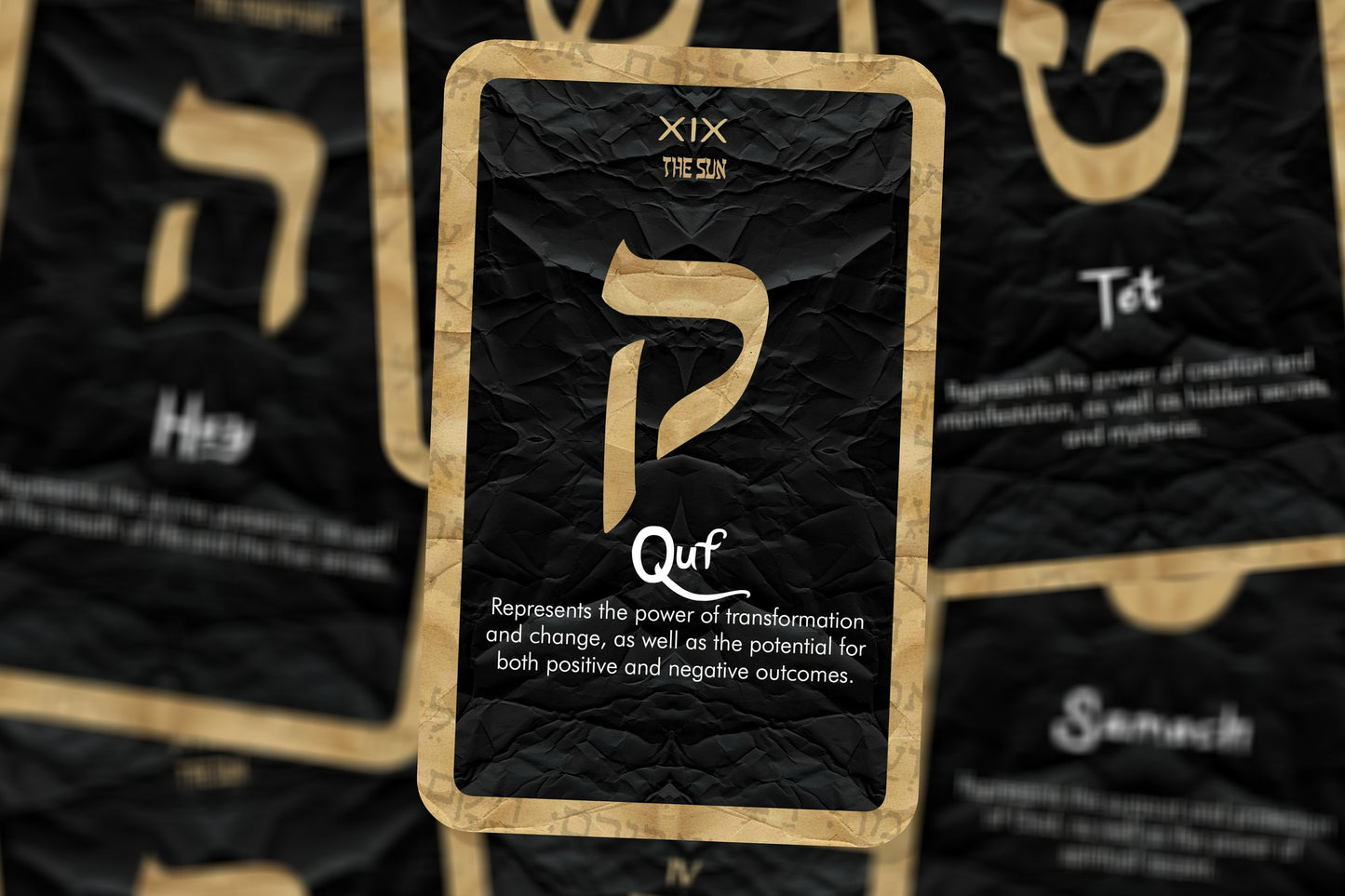 The Alphabet Tarot - Hebrew Alphabet