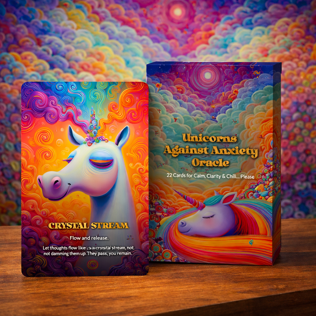 Unicorns Against Anxiety Oracle — 22 cards for calm, clarity and chill