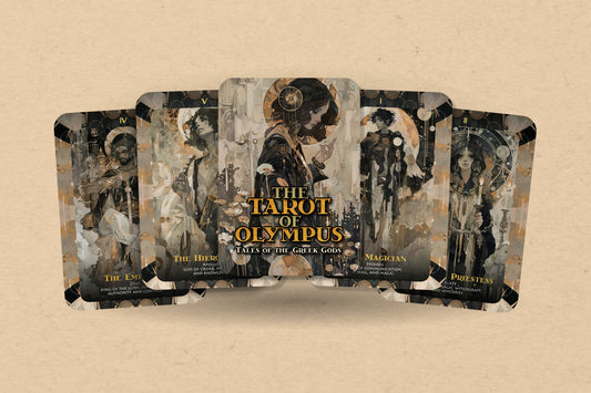 The Tarot of Olympus — 78-card Greek mythology tarot deck with box and booklet