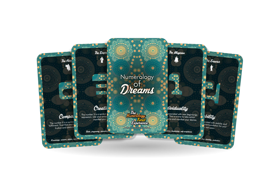 Numerology of Dreams — The Numerology Tarot Experience, 22-card Major Arcana deck