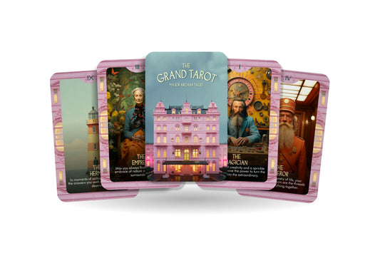 The Grand Tarot — Major Arcana Tales inspired by Wes Anderson, 22-card tarot deck
