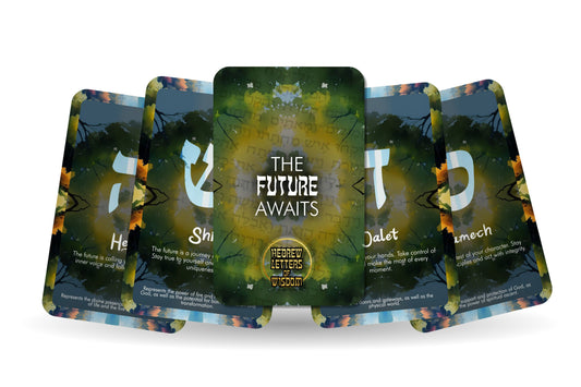The Future Awaits — Hebrew Letters of Wisdom oracle deck, 22 cards rooted in Kabbalah