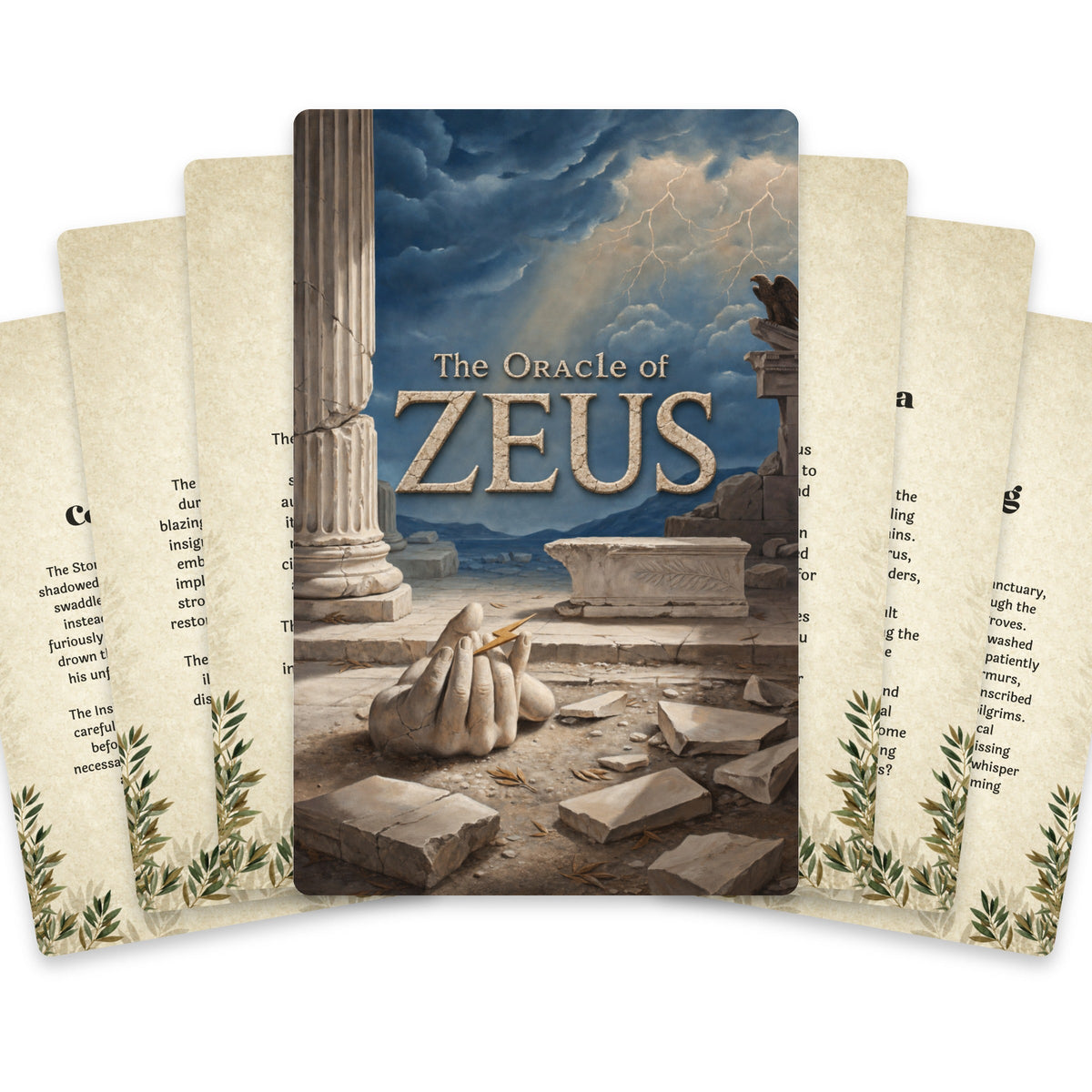 The Oracle of Zeus – Greek God Oracle Cards, 22-Card Mythology Deck — arrangement 1
