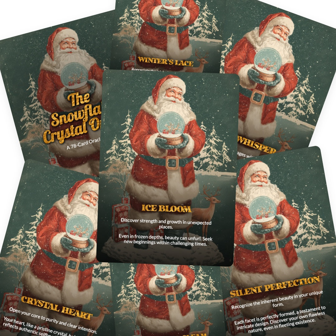 The Snowflake Crystal Oracle Deck - 78 Cards