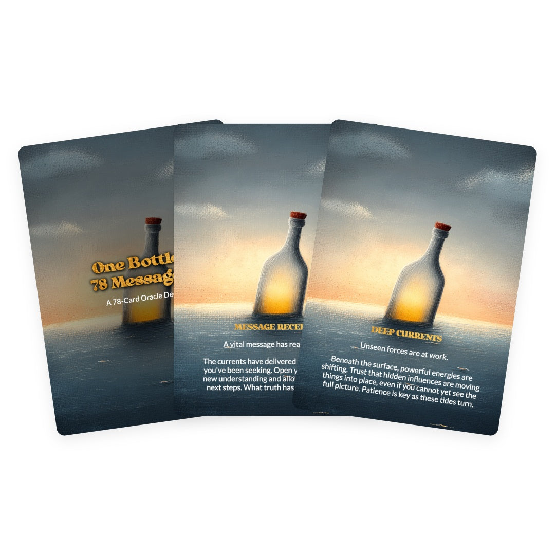 One Bottle, 78 Messages - Oracle Cards