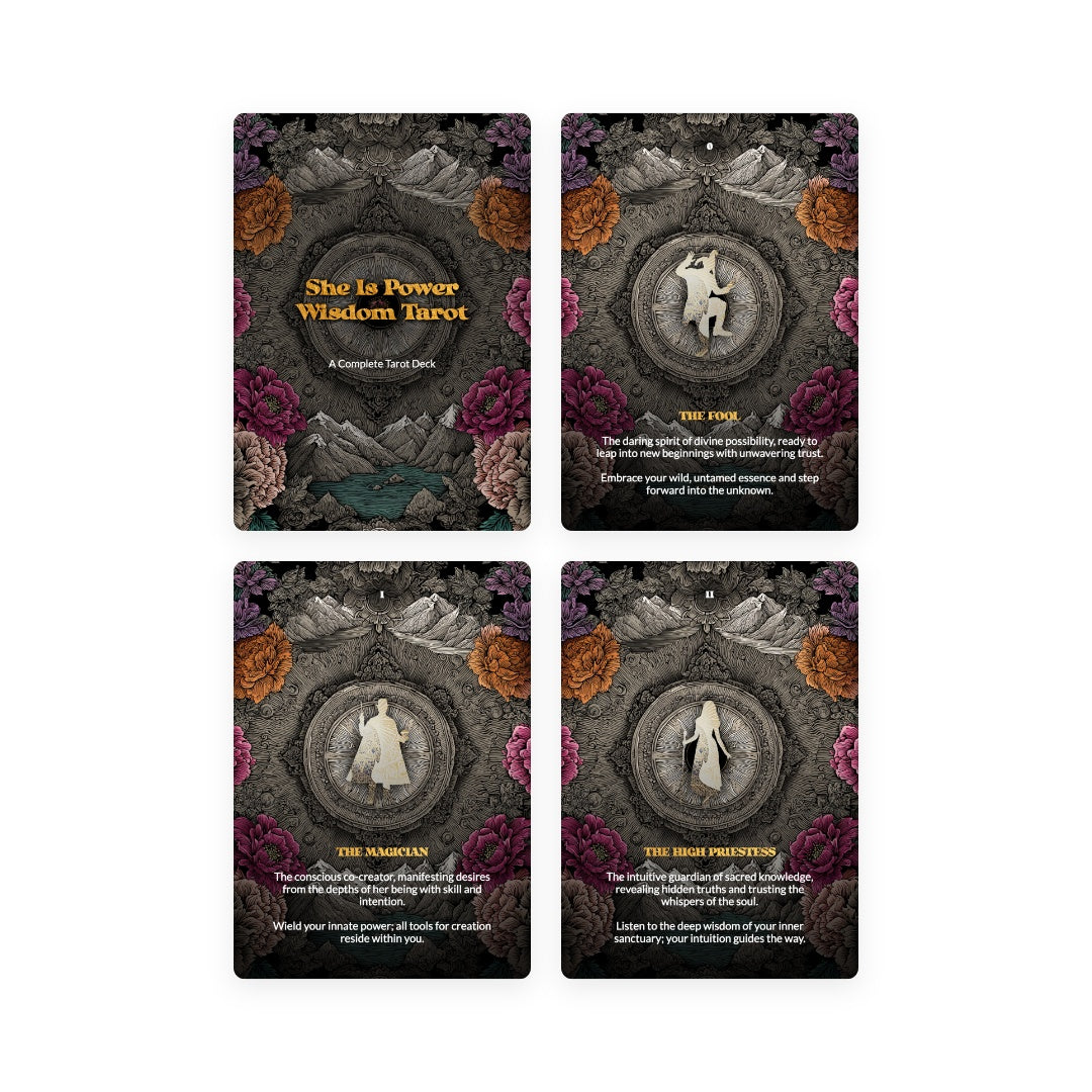 She Is Power: Wisdom Tarot Cards - 78 Cards