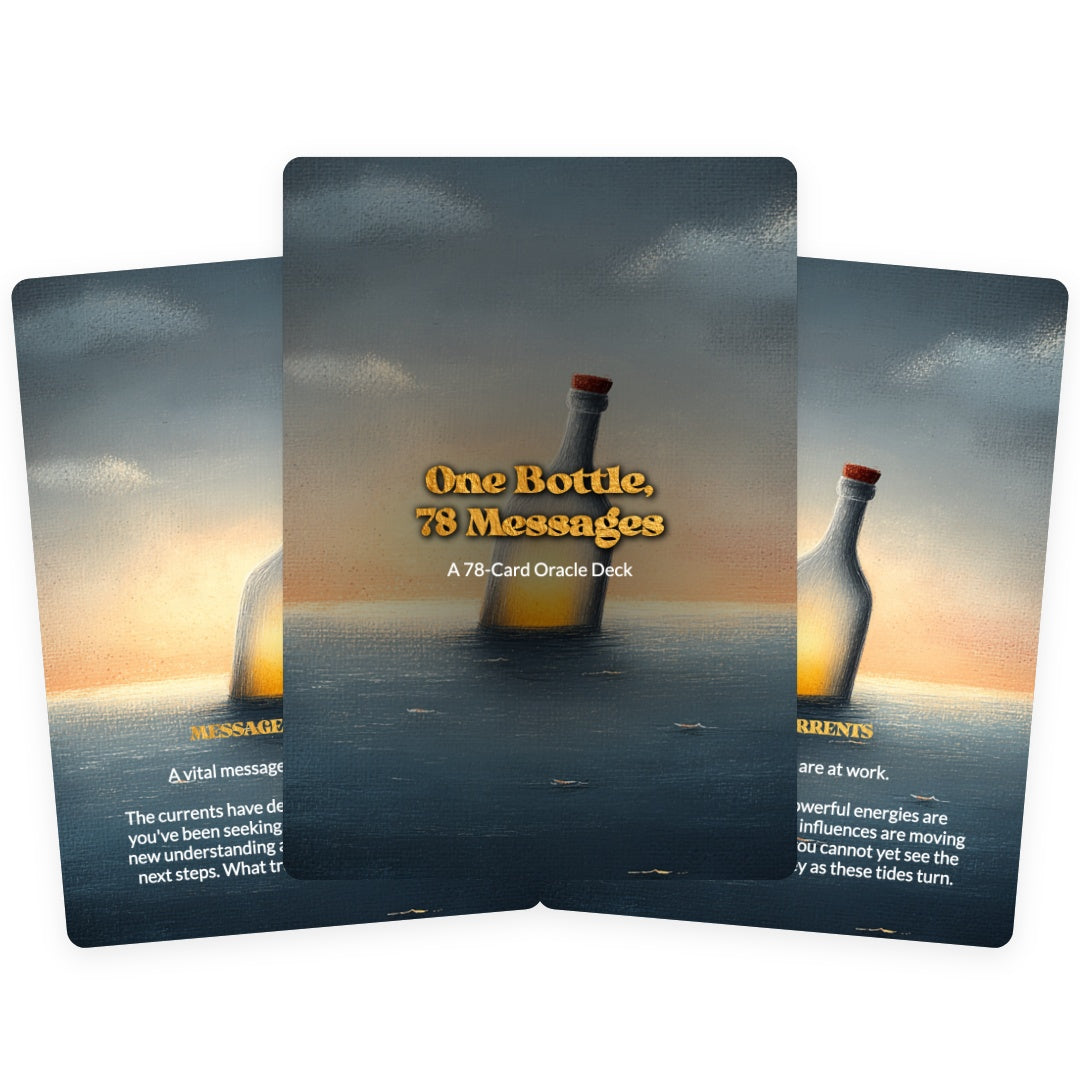 One Bottle, 78 Messages - Oracle Cards
