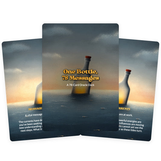 One Bottle, 78 Messages - Oracle Cards