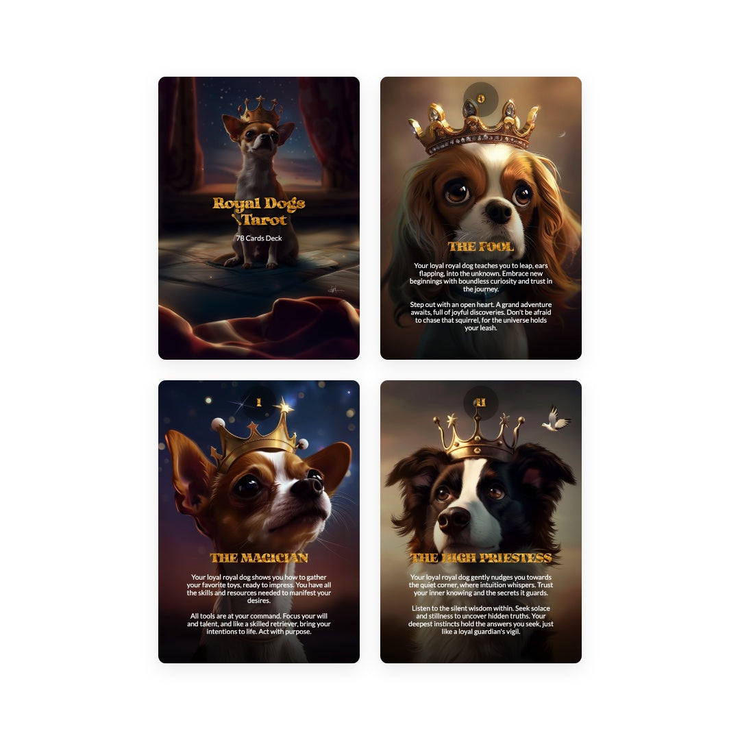 Royal Dogs Tarot - 78 Cards