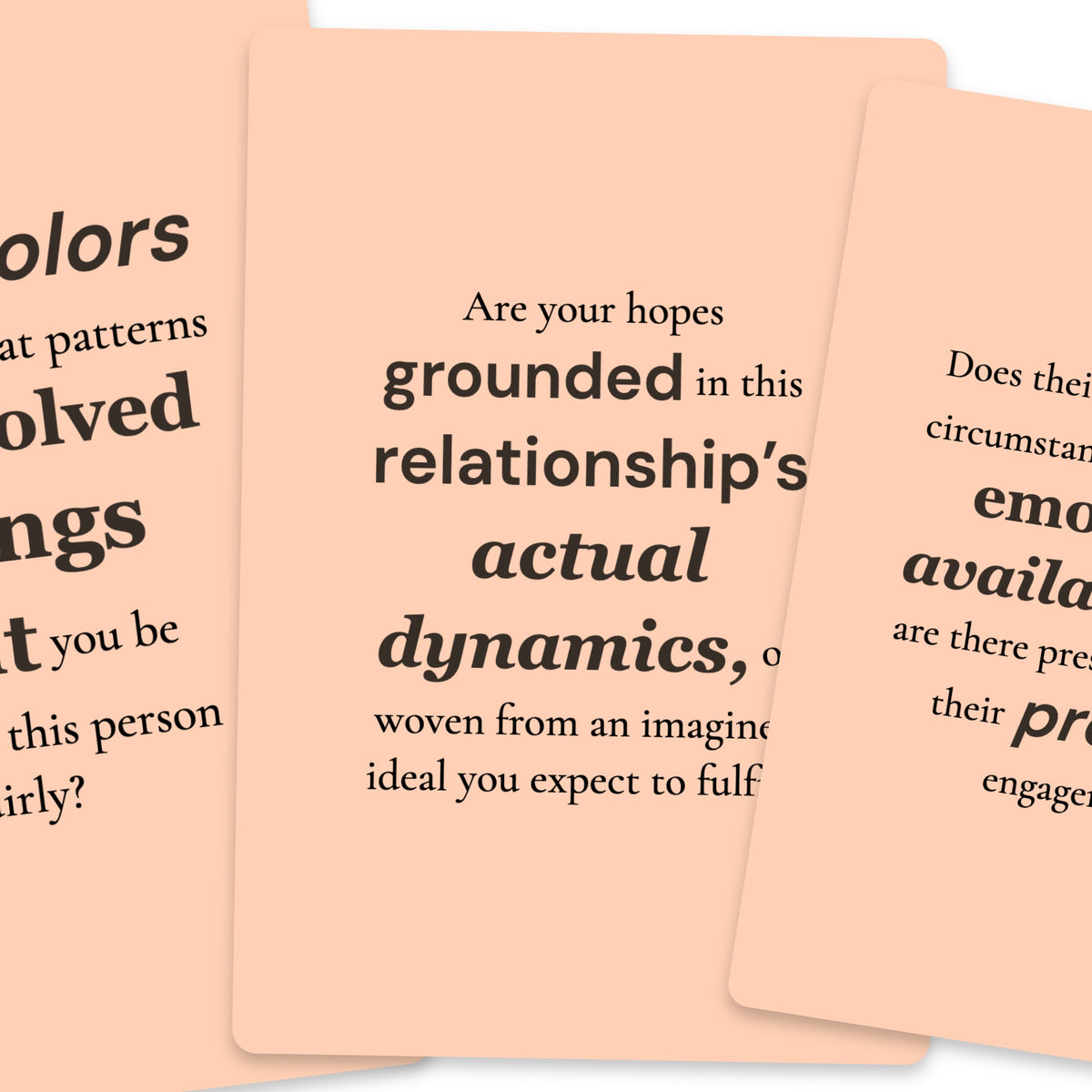 78 Questions Before You Fall in Love Oracle — arrangement 4