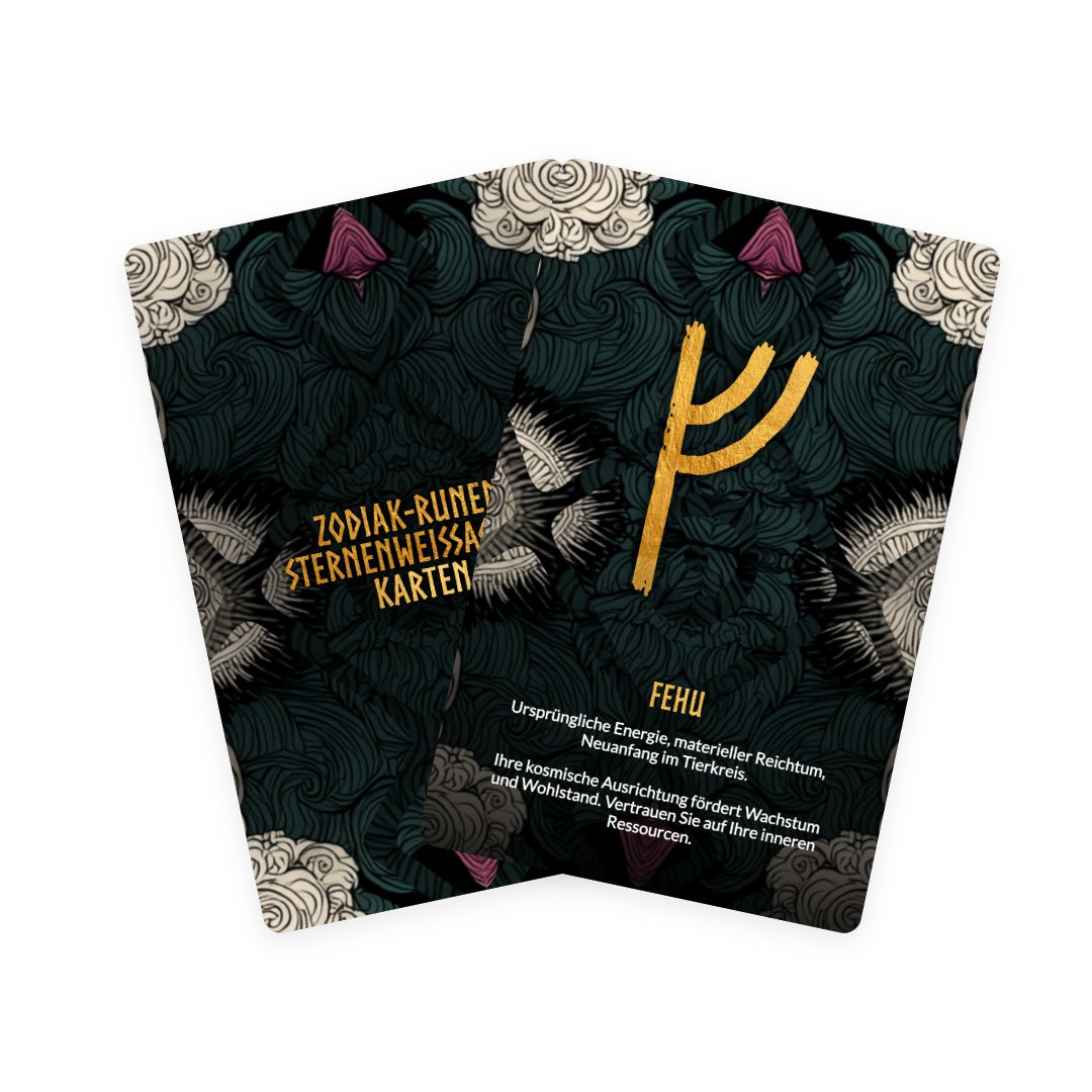 Zodiak-Runen: Sternenweissagung Karten