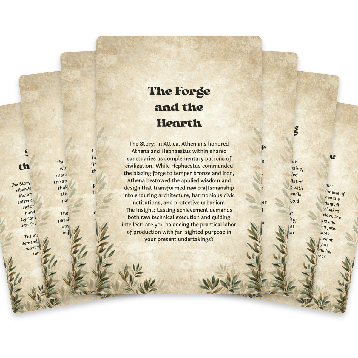 The Oracle of Olympus – Greek Gods and Goddesses Oracle Cards, 22-Card Mythology Deck — arrangement 2