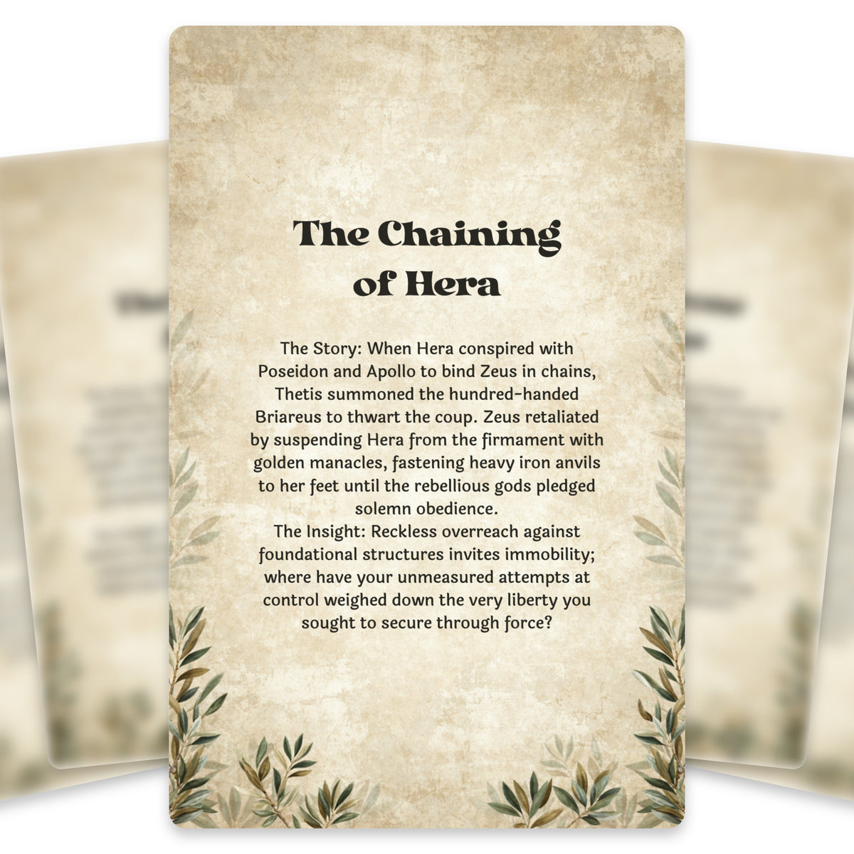 The Oracle of Olympus – Greek Gods and Goddesses Oracle Cards, 22-Card Mythology Deck — arrangement 3