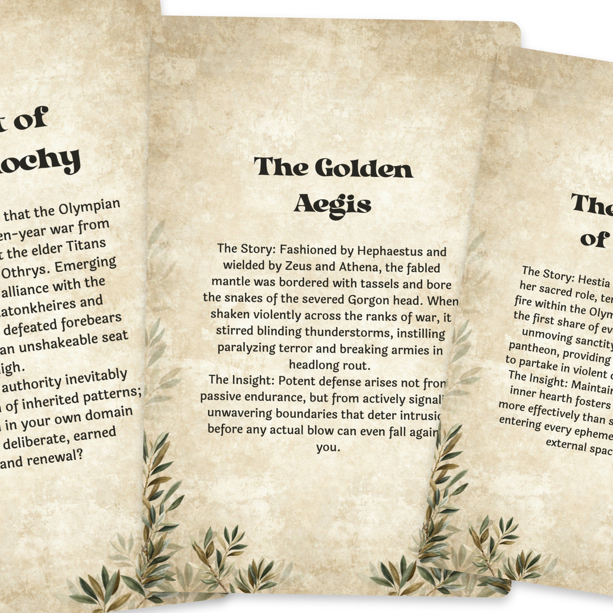 The Oracle of Olympus – Greek Gods and Goddesses Oracle Cards, 22-Card Mythology Deck — arrangement 4