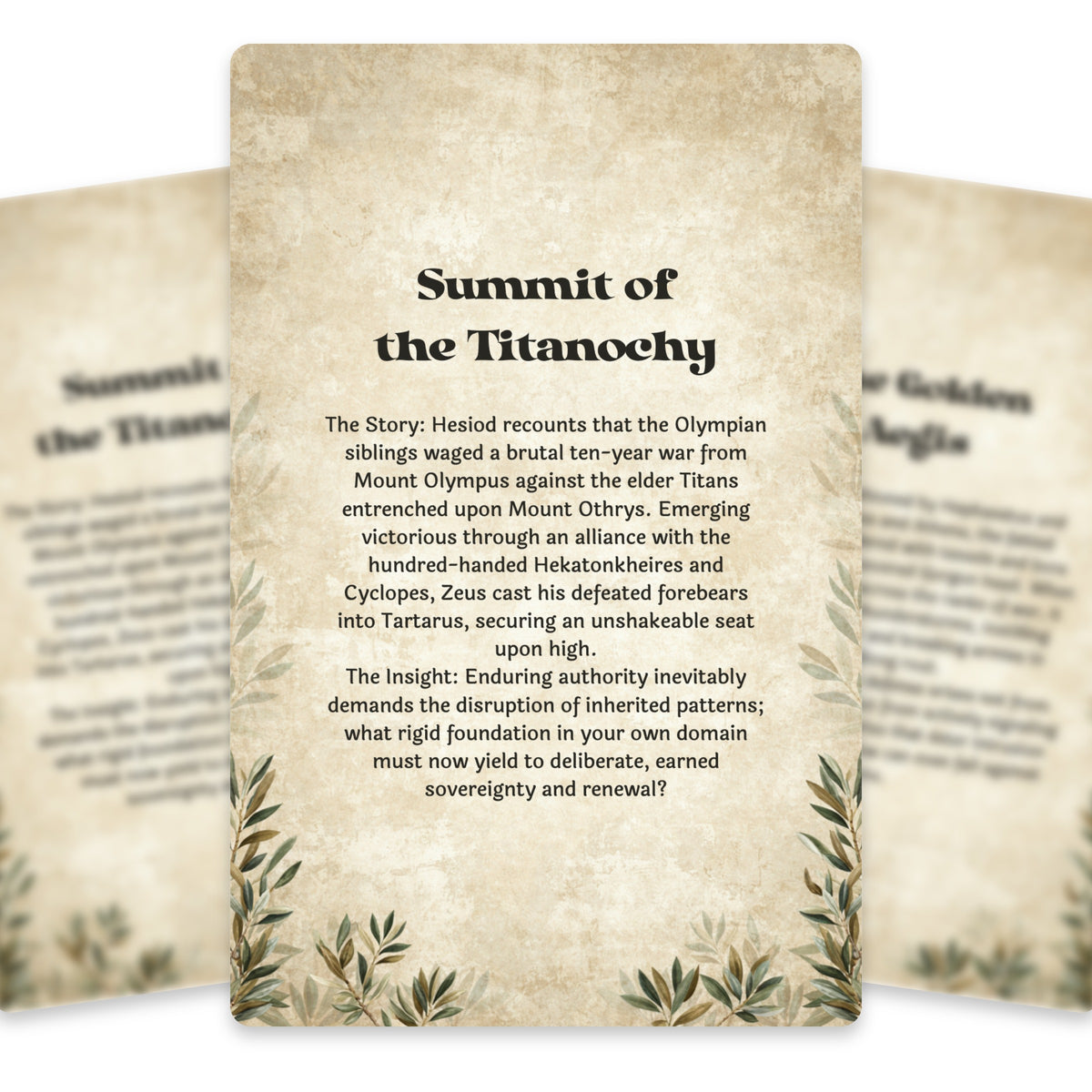 The Oracle of Olympus – Greek Gods and Goddesses Oracle Cards, 22-Card Mythology Deck — arrangement 5