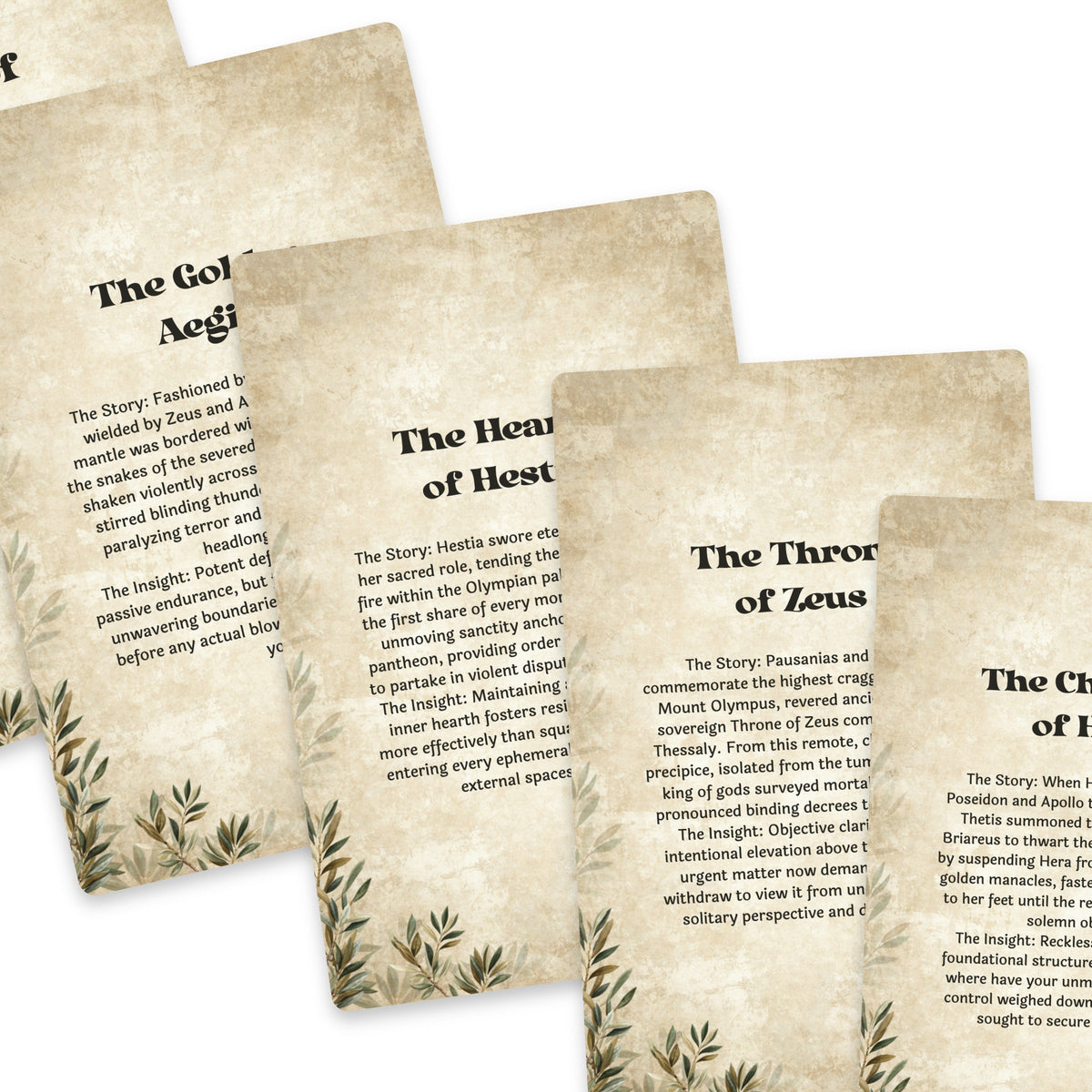 The Oracle of Olympus – Greek Gods and Goddesses Oracle Cards, 22-Card Mythology Deck — arrangement 8